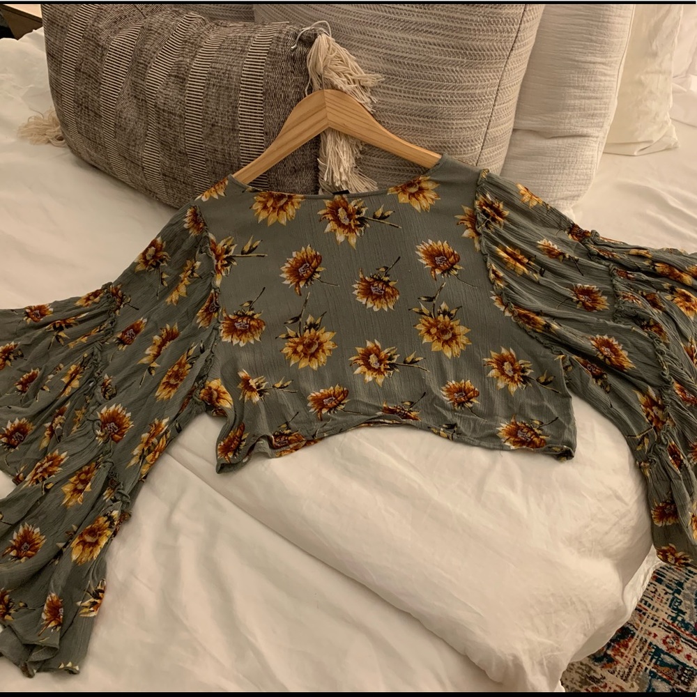 Cropped Batwing Shirt
